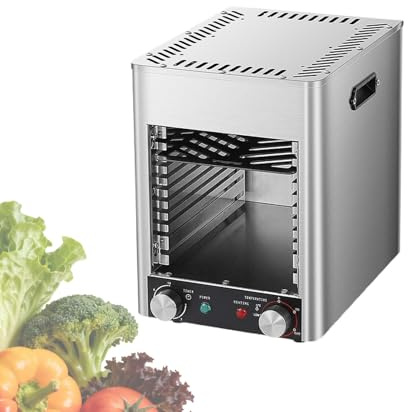 SIEEOUR Asador Eléctrico Automático Para Carnes, Parrilla De Interior De Grado Comercial De 1700 W Con 10 Capas, Precalentamiento Rápido En 5 Minutos, Cocción Sin Gas Para Carnes Y Mariscos.