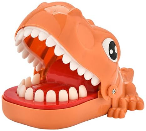 Dinosaur Finger Toys - Jumping Jaw Reaction Games, Sound Emitting Action Figure, Randomized Tooth Design, Exciting Surprise Feature, Desktop Game Apparatus for Group Gatherings