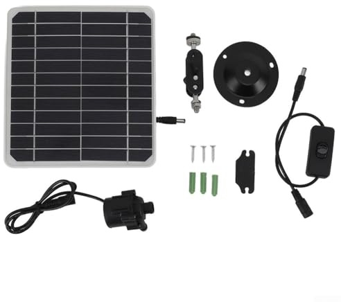 Outdoor Solar Water Pump 30W with Bracket and Integrated Switch, Automatic Fountain Kit for Bird Baths, Fish Tanks, Small Ponds, and Garden Irrigation, 800L/h High Flow ABS Construction