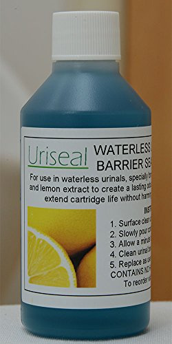 Uriseal waterless urinal liquid odour barrier trap sealant for cartridge toilet