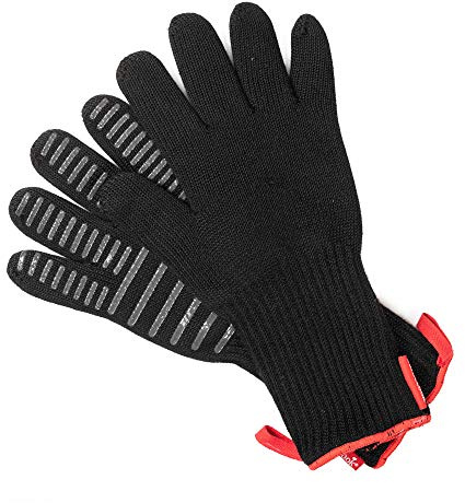 Barbecook gants barbecue de luxe, gants grill, barbecook accessoires, noir, 33cm