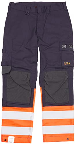 Blaklader 148815138953D96 - Pantaloni da lavoro Antitaglio Multinorm Ininduent, colore: BluArancione