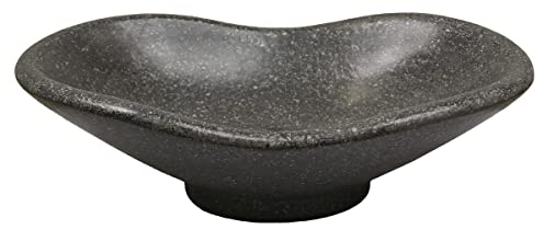 Oriental Galerie Waschbecken Terrazzo Designer Handwaschbecken Steinbecken Gäste Bad ca. 53 x 32 cm Stein Dunkelgrau