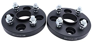 TAKPART 2 pezzi Distanziatori distanziali da 20 mm Set Ø54.1 4x100mm con 8 pezzi Bulloni ruota M12x1.5