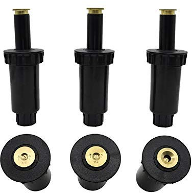 Gardening Watering System Tools 10 Pcs 1/2 Adjustable Plastic Pop Up Sprinklers 90-360 Degree Lawn Irrigation Garden Supplies Lawn Watering Cooling (Color : 360 Degrees)
