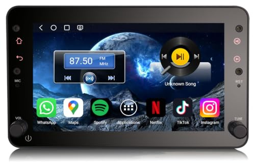 Erisin 8-Kern 4GB+64GB Android 16 Autoradio mit GPS Navi Für Alfa Romeo Brera Spider 159 Sportwagon Bluetooth Kabelloses CarPlay Android Auto WiFi 4G DSP RDS DAB+ CD DVD USB TPMS Canbus Touchscreen