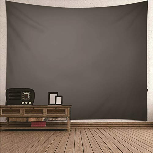 Banemi Wandteppich Estetik, Wandteppich Yoga Grau Minimalismus Thema Einfarbiger Stil Polyester Wandteppich Bed Dorm Décor 350x256CM