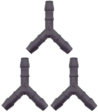 3 x YOU.S Original Schlauchverbinder Zwischenstück RGV Ø 4x4x4 mm - Y Form