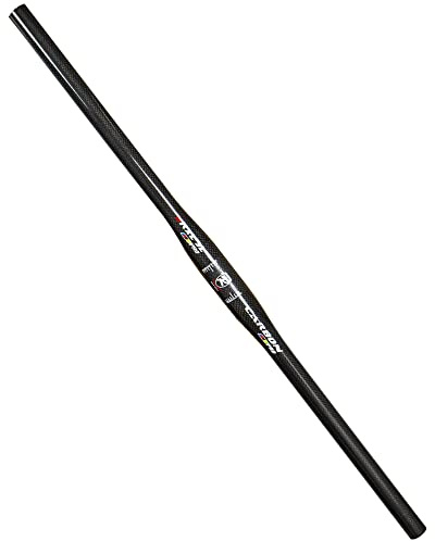 31.8 Handlebar, Mountain Bike Handlebars, Carbon MTB Handlebars, 3K Glossy Flat Handlebar Straight Mountain Bike Bars, Lightweight Wide Carbon MTB Bars For MTB Downhill Scooter City Bike