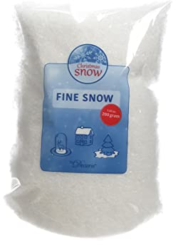 CHICCIE Dekoschnee Fein Weiß 200g - Kunstschnee Winterdeko Winterdekoration Deko