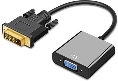 Xingdianfu Convertitore DVI a VGA 24+1 Supporto 60Hz e 3D per Sistemi DVI