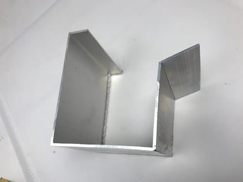 2 m takränna, lådränna, regnränna, aluminium, rå, 2 mm, pulverlackerad, aluminium, 80 bred, 60 mm, innerhöjd 100, sned 30, böjbar