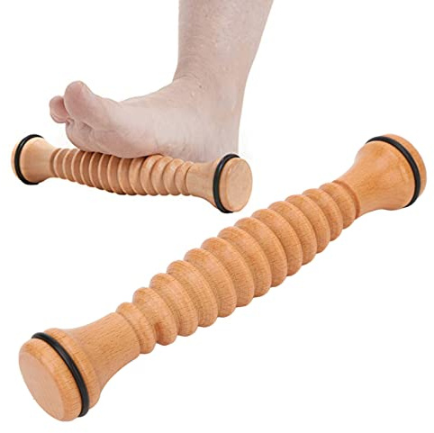 Fußmassageroller aus Holz, Lindert Muskelverspannungen und Fördert die Durchblutung, Angenehmer Stressabbau, Fußroller-Massagegerät