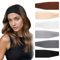 Mabor 6 Stück Haarband Damen, Sport Stirnbänder Frauen Sommer Schwarz Dünn Schmal Stirnband Hair Band Women Dünnes für Elastische Schweiß Yoga