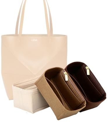 LinerLink Taschen-Organizer für Loewe Medium Puzzle Fold Tote (25,5 L x 31,5 H x 14,5 T cm) (Braun, Stil C)