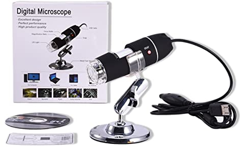 Mikroskop-Zubehör, 1600 x 1000 x 500 x LED, Digitalmikroskop, USB-Kamera, Haltbarkeit und zuverlässige Leistung (Größe: 1600 x)