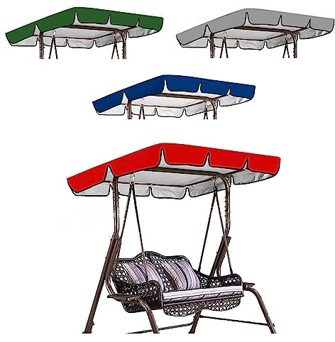 MEOYCHB Ersatzdach für Hollywoodschaukel,Hollywoodschaukel Dachbezug, Replacement Roof Garden Swing, Wasserdichter Und UV-Schutz Aus Für Garten-Schaukel Ersatzdach