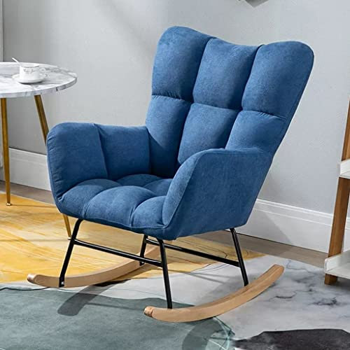 Lounge-Sessel,Rocker Glider Chair for das Kinderzimmer, moderner Schaukelstuhl mit hoher Rückenlehne und Armlehnen, bequemer gepolsterter Akzentstuhl, Stillstuhl for Schlafzimmer und Wohnzim