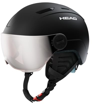 HEAD Boys Mojo Visor - Casco da Sci e Snowboard, Colore Nero, XXS