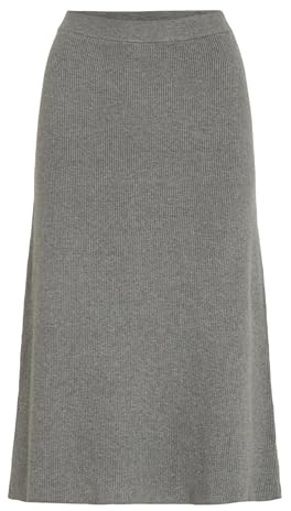 Vicommy A-Line Noos - Falda de Punto, Color Gris., XS