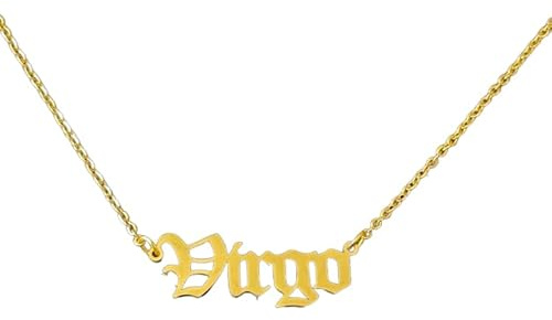 Zotair Zodiac necklaces made from Tarnish free stainless steel! As seen on TV (Virgo Zodiac Necklace (Gold))