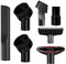 Vacuum Cleaner Accessories, 7 Piece Crevice Brush Vacuum Cleaner, Mini Stair Brush Nozzle Vacuum Attachment Set for 32mm 35mm Universal Vacuum Attachments Black