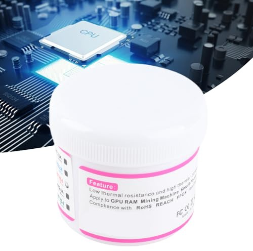 Grasa Térmica Rosa Akozon HY234 - Pasta de Silicona de Alta Conductividad Térmica para una Disipación Eficaz del Calor, Ideal para Refrigeración de CPU/GPU, 30 G (100 Gramos)