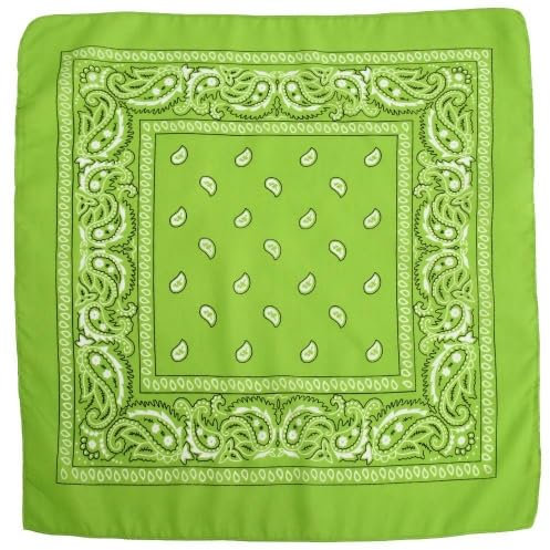 Weardear Vielseitig Kariert Polyester Herren Ziertuch fuer jede Jahreszeit Blattgrün M