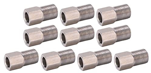 Haofy Tuerca de Compresión de la Manguera de Freno Hidráulico de Acero Inoxidable, 10 Piezas de 8 Mm Tornillo de Bicicleta Bolzen Bike Disc de Freno de