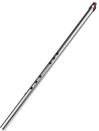 predolo Flauta china de acero inoxidable Sonido consistente Profesional Fácil de transportar Fácil de tocar, 61cm