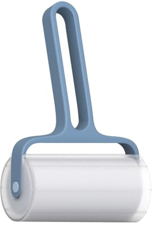 Lurrose Clothes Hair Remover Sticky Roller for Pet Hair Removal Blue Lint Roller with Extra Sticky Sheets for Cat on Clothing and Furniture