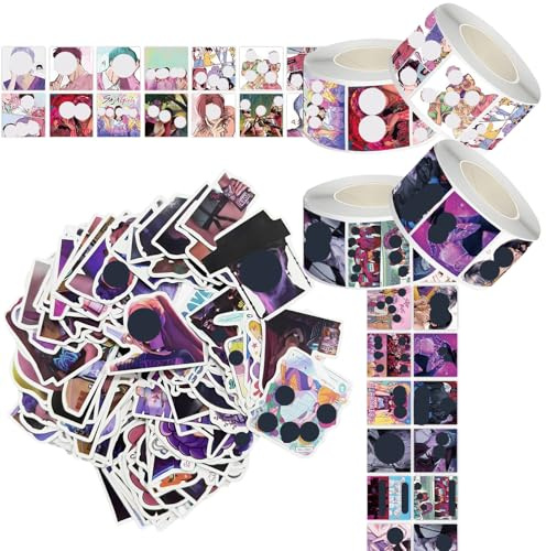 EDLMKM 1104Pcs Demon Stickers Kpop Sticker Set, Anime Hunter Themed Sticker Set, Waterproof Decal for Water Bottle Laptop Sticker for DIY Decorate Phone Bumper Hard Hat Kids Teens Gifts