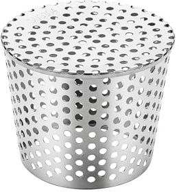 Ctyjia 1 Pièce Protection de Gouttière en Acier Inoxydable, Anti-Feuilles et les Obstructions, Filtre Gouttière À Mailles, Pour des Diamètres de 90 à 110 mm