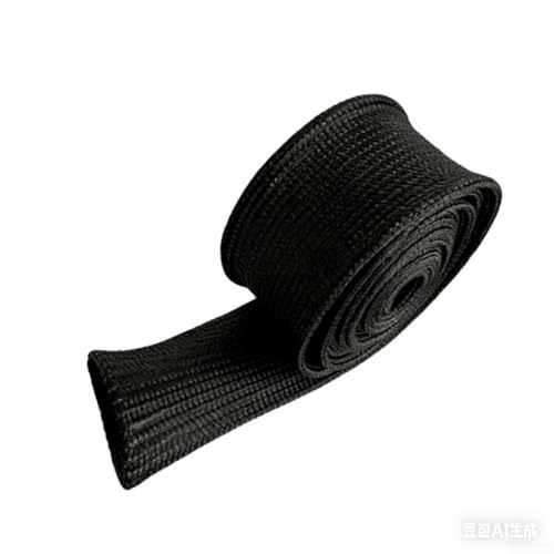 Manicotto nero in fibra di vetro resistente alle alte temperature, tubo isolante termico ignifugo per applicazioni automobilistiche Webasto, 2000 mm x 30 mm (2000 mm/35 mm)