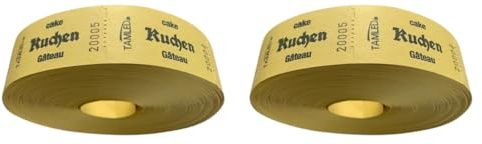 TAMLED Bonrolle KUCHEN 2x 1000 Abrisse perforiert fortlaufend nummeriert