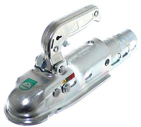 Old-Harvest 1 Anhänger Zugmaul Zugkugelkupplung Rundrohr Ø50mm mit Adapter 35mm 40mm 45mm Trailer Metall Kugel-Kupplung 2300kg Neu