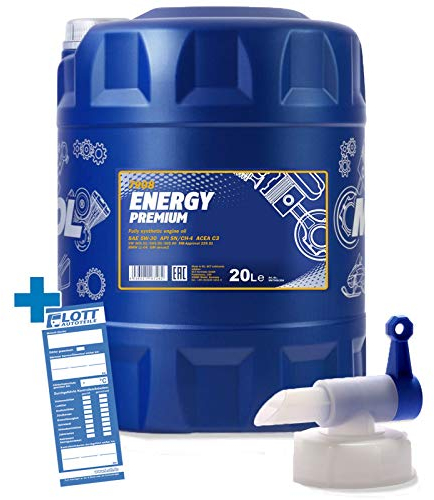 MANNOL Energy Premium 5W-30 20L Motoröl + Auslaufhahn