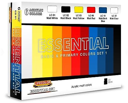 LifeColor Essential Basic & Primary Colours Set 1