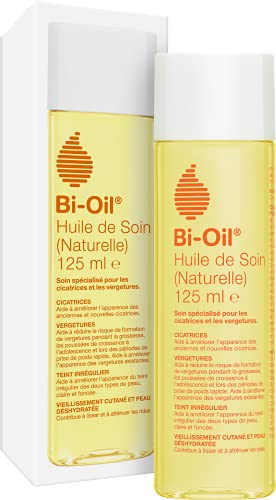 Bi-Oil Huile de Soin 100% Naturelle - Vergetures, Cicatrices -1 x 125 mL