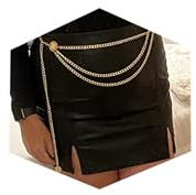MODRSA Chain Belt Chain Gold Chain Belt for Women Plus Size Gold Waist Chain Belt Layered Womens Belts for Dress Gasparilla 0utfit Women Pirate Accessories 50 130cm Long