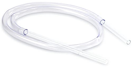 KADAX Weinheber mit Glasenden, Weinherstellung Siphon, Wein Siphonröhre, Schlauch aus PVC, Fermentationsrohr, Manueller Siphon Schlauch, Wein Abfüllschlauch (L: 120 cm)