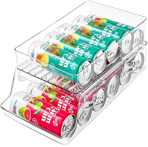 HNNJCK Kühlschrank Dosen Organizer 250 ml/330 ml Dosenspender Getränke Organizer Kühlschrank Dosen, Foldable Dosenspender kühlschrank für Getränke Bier Soda Dosen - BPA Frei