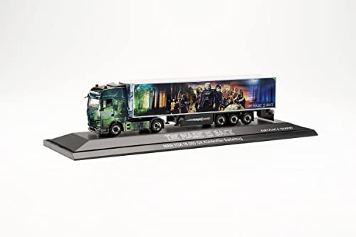 Herpa LKW Modell MAN TGX GX Kühlkoffer-Sattelzug Habes, originalgetreu im Maßstab 1:87, Modell LKW für Diorama, Modellbau Sammlerstück, Made in Germany, Deko, LKW-Modell aus Kunststoff