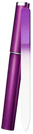 1PC Colored Crystal Glass Nail File Polished Manicure Tools Sandblasted Glass Nail File Set Available On Both Sides-with Tube