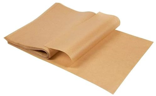 Pergamentpapier, 100 Backpapier Zuschnitte Antihaftbeschichtet Pergament Backpapier Ungebleichtem zum Backen Wachspapier für Lebensmittel Butter Käse