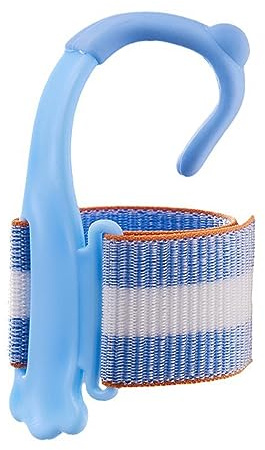 Folpus Correttore da Polso Anti-Gancio Strumenti per la correzione della Postura di Scrittura Penna Regolabile per Allenatore Portapenne Impugnatura per, Blu