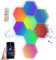 Bezavea Hexagon Lights - 8 Pack RGB LED Panels, App-Controlled, Sync to Music for Room, Bar Gaming Setup, Bedroom