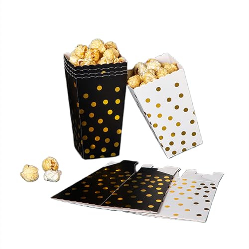 Tonone 60 Stück Popcorn Box Partytüten，Popcorn Boxen Popcorntüten,Papiertüten Partytüte,Popcorn Box Candy Tüte