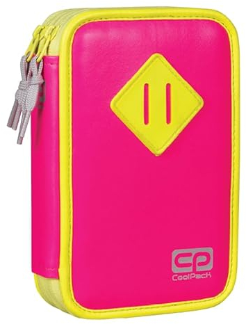 CoolPack 2-Fach 35-teilig Mäppchen Federmappe Federtasche Federmäppchen Pink Neon