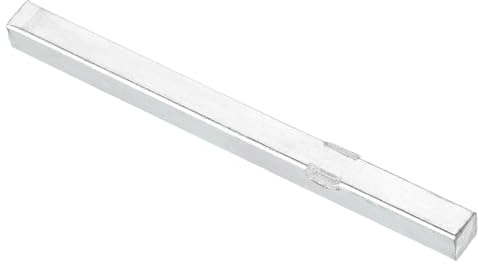 sourcing map 1pcs Door Spindle Bar, 100mm Long Door Knob Spindle, Iron Handle Spindle Bar Door Lock Replacement Parts for Most Type Door Knobs, Silver